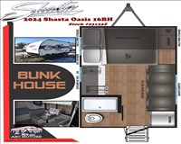2024 SHASTA OASIS 16BH 5ZT2SSEC4RE021756 ABC Motors 