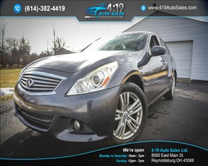 2011 INFINITI G25 JN1DV6AR4BM650046 GLORY AUTO SALES LTD 