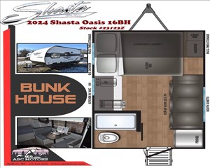 2024 SHASTA OASIS 16BH 5ZT2SSEC4RE021756 ABC Motors 