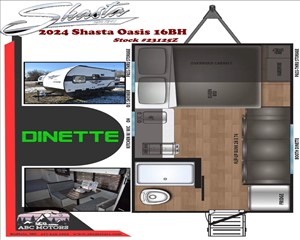 2024 SHASTA OASIS 16BH 5ZT2SSEC2RE021755 ABC Motors 