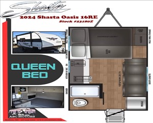 2024 SHASTA OASIS 16RE 5ZT2SSEB9RE021839 ABC Motors 