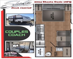 2024 SHASTA OASIS 18FQ 5ZT2SSGC3RE021857 ABC Motors 