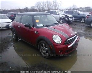 2010 MINI COOPER WMWMF3C57ATU77157 COLUMBUS AUTO PARTS LLC 